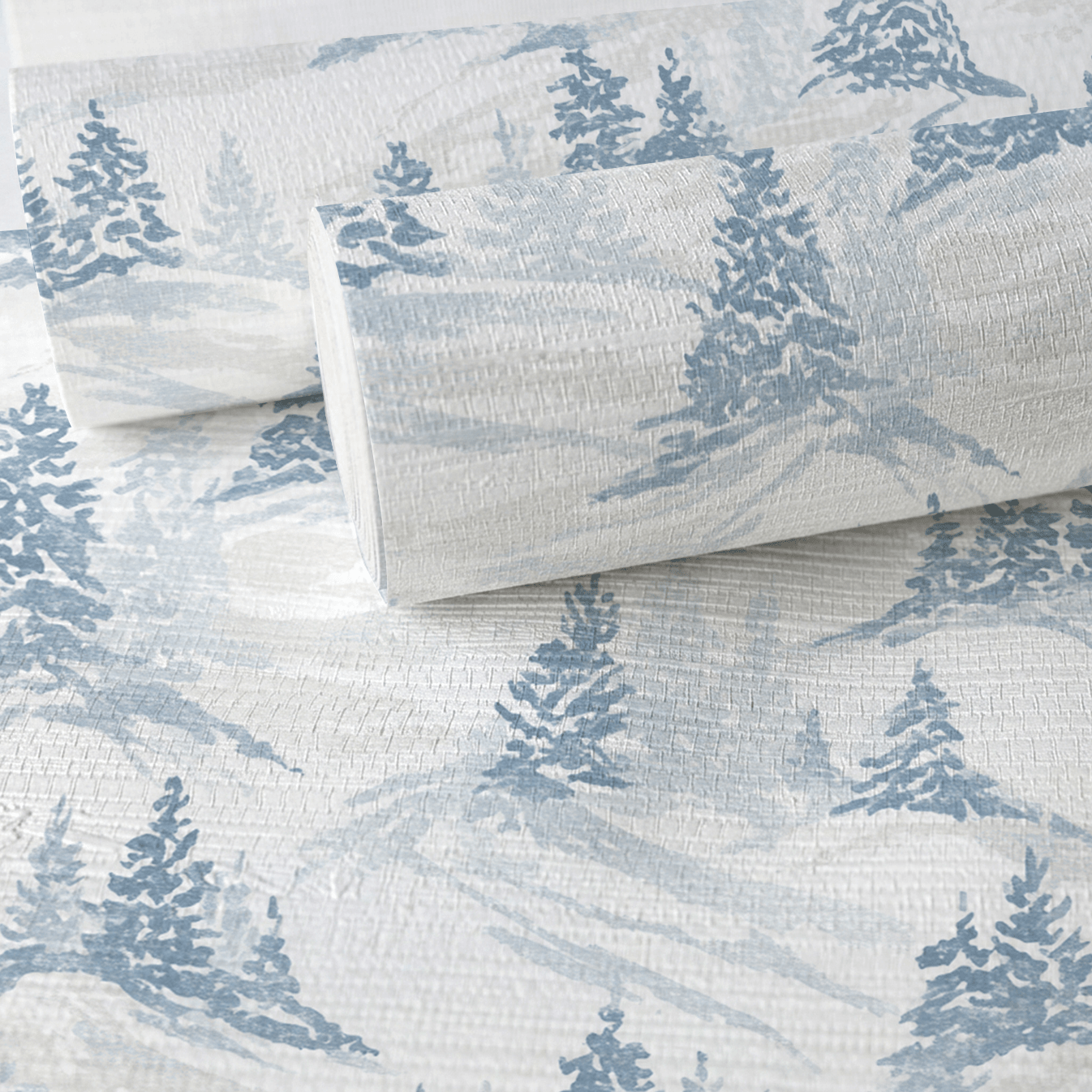 Snowy Slopes Faux Grasscloth Wallpaper - Lemon Park