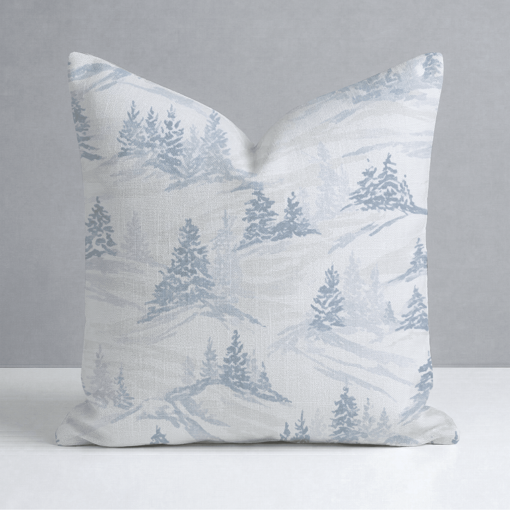 Snowy Slopes Throw Pillow - Lemon Park