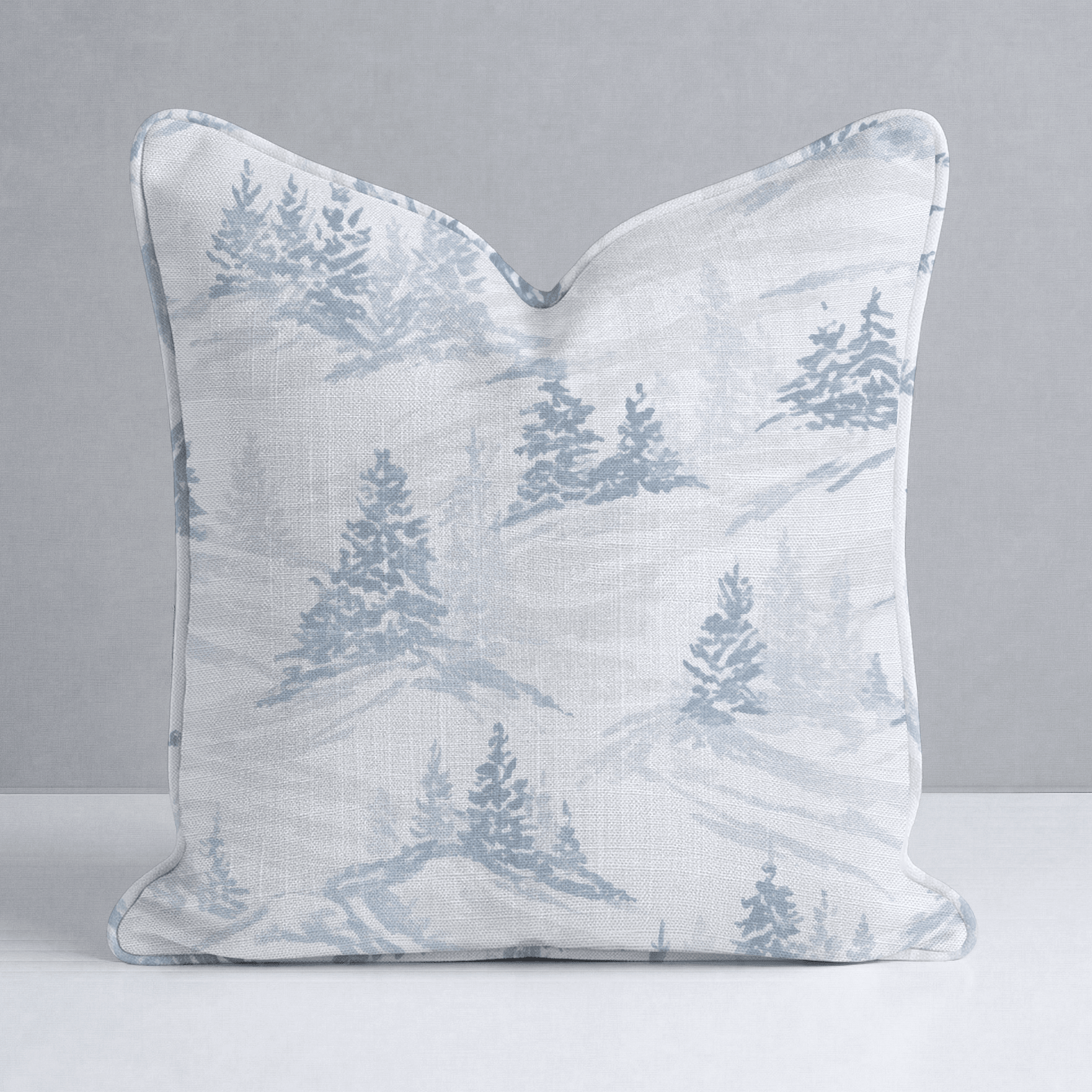 Snowy Slopes Throw Pillow - Lemon Park