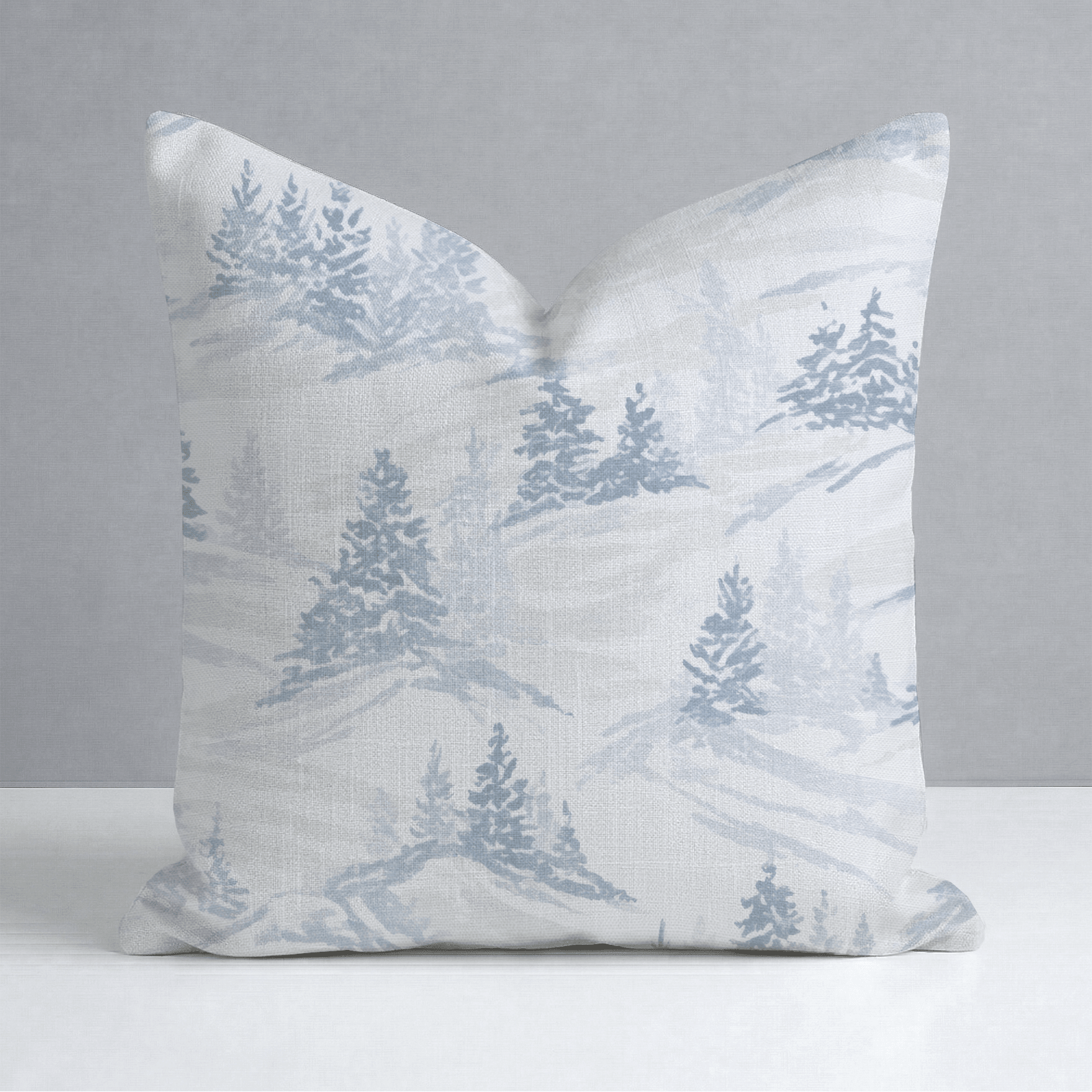 Snowy Slopes Throw Pillow - Lemon Park