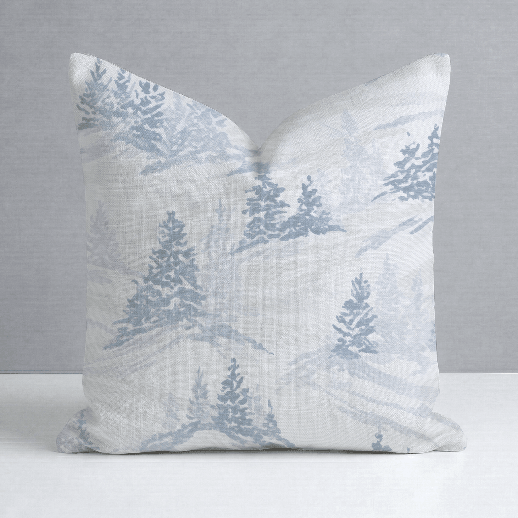 Snowy Slopes Throw Pillow - Lemon Park