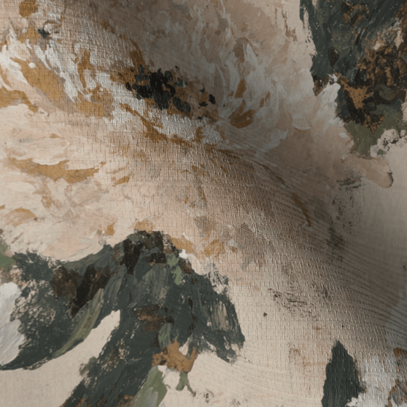 Soft Peony Faux Grasscloth Wallpaper - Lemon Park