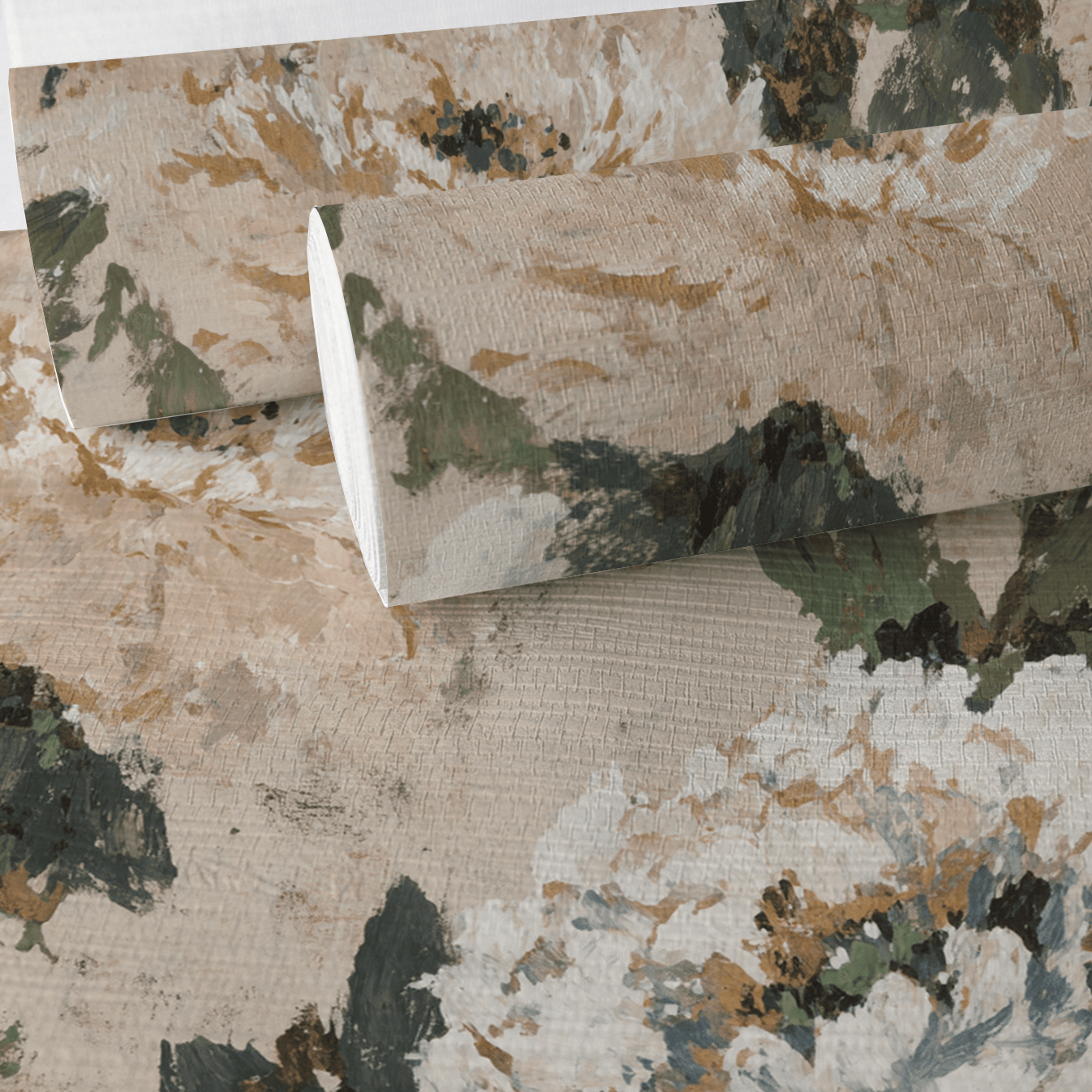 Soft Peony Faux Grasscloth Wallpaper - Lemon Park