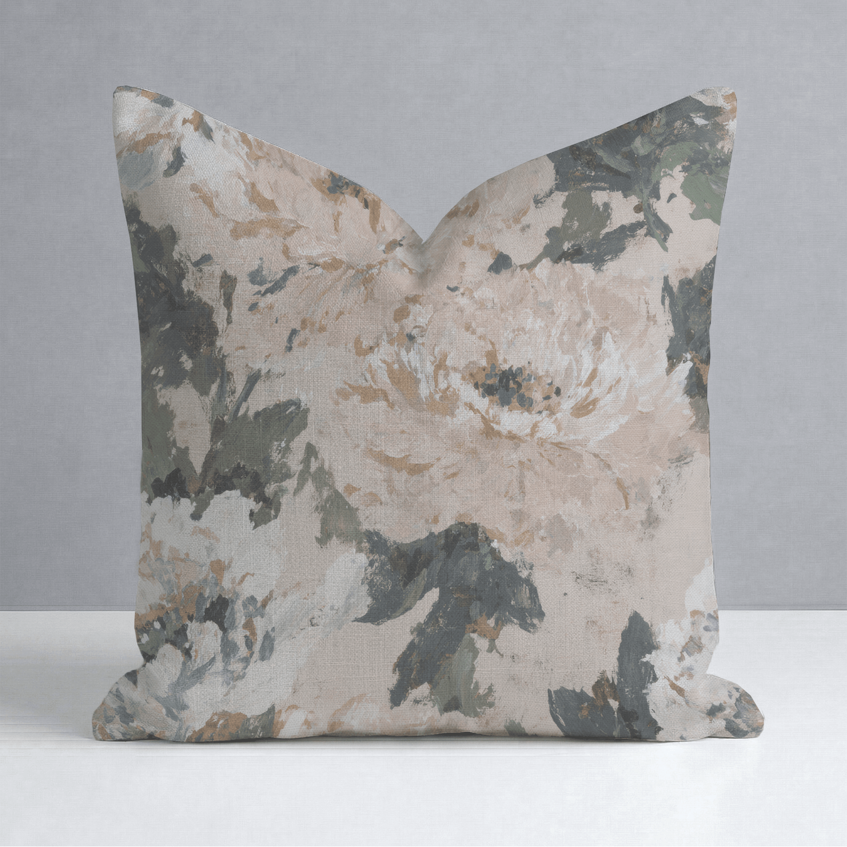 Soft Peony Throw Pillow - Lemon Park