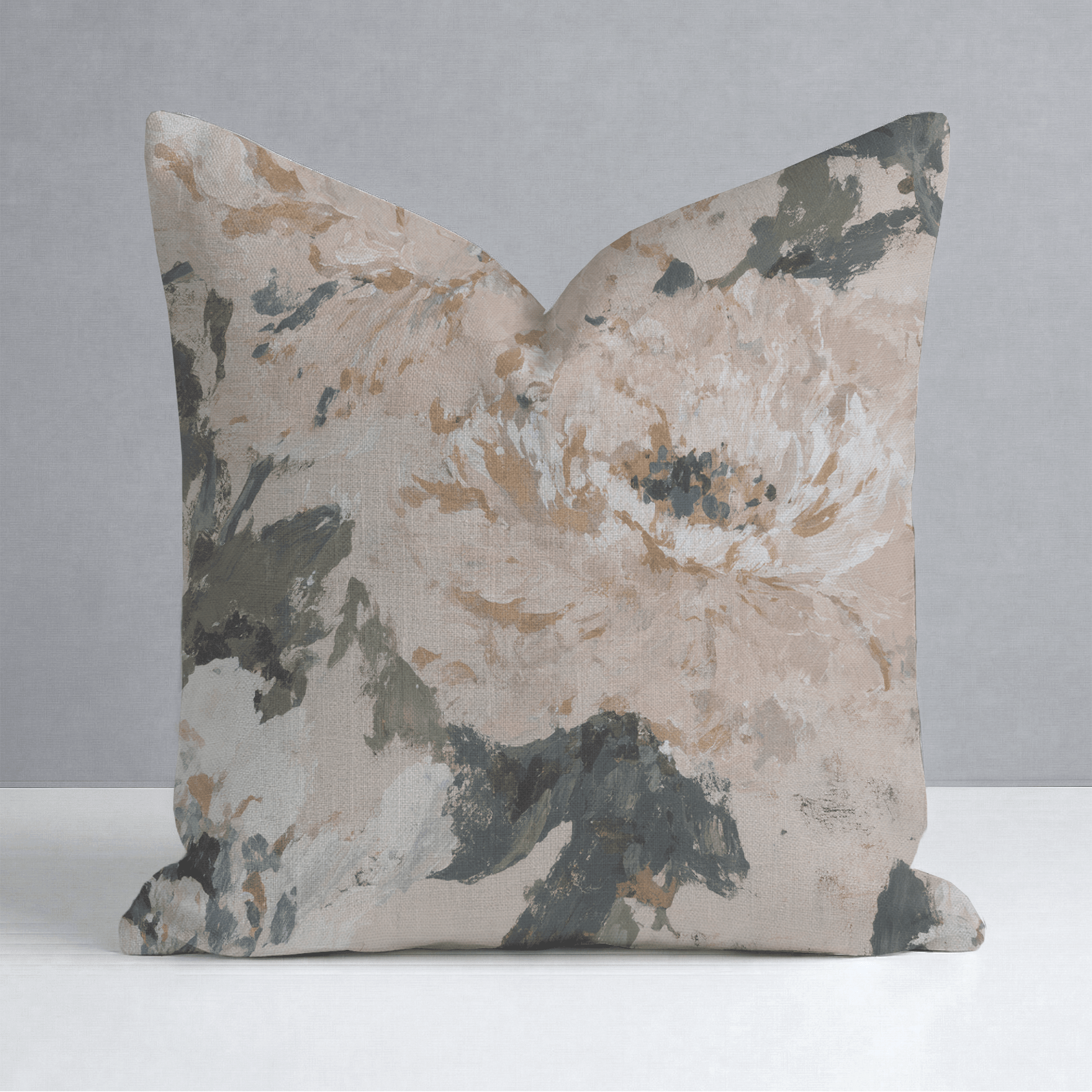 Soft Peony Throw Pillow - Lemon Park