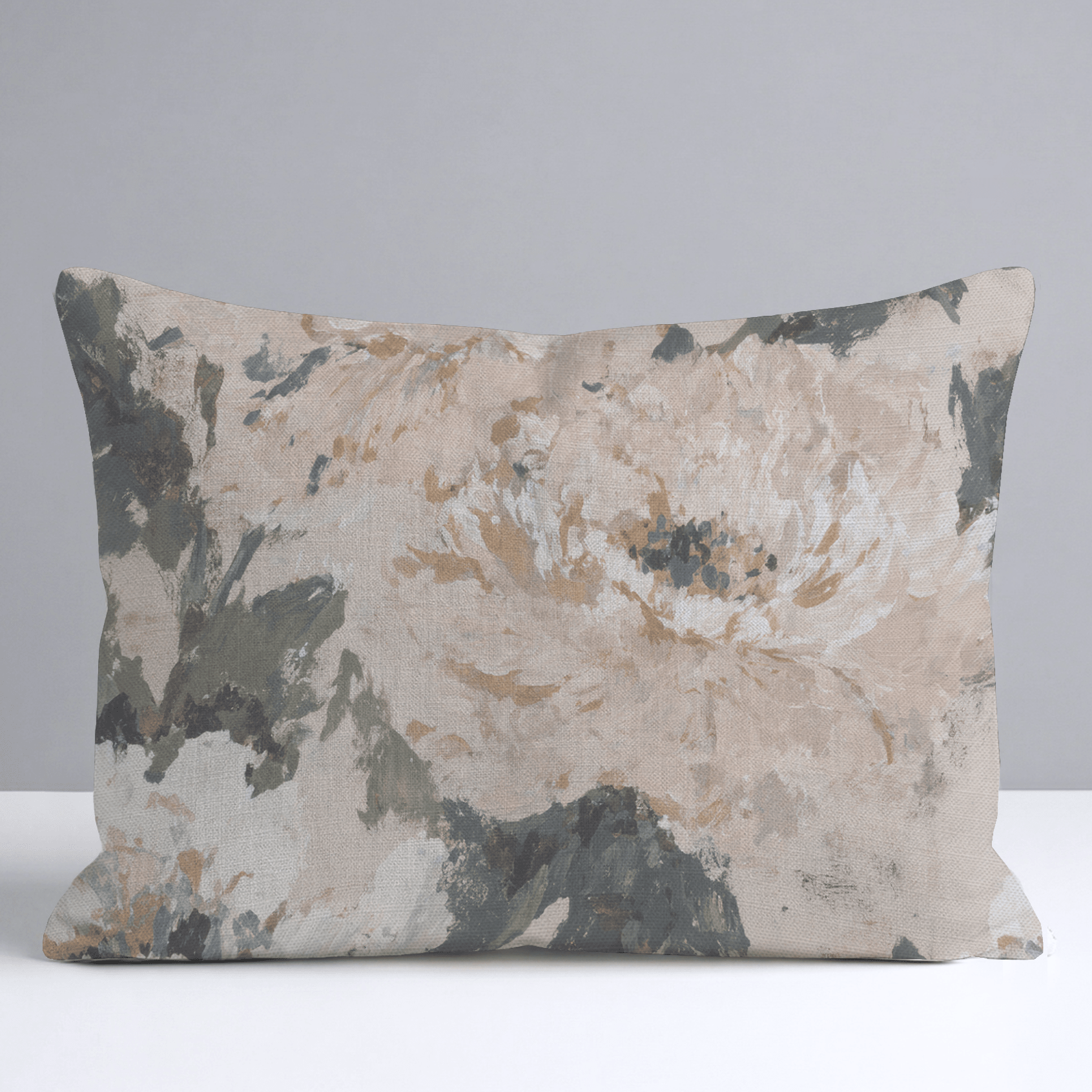 Soft Peony Throw Pillow - Lemon Park