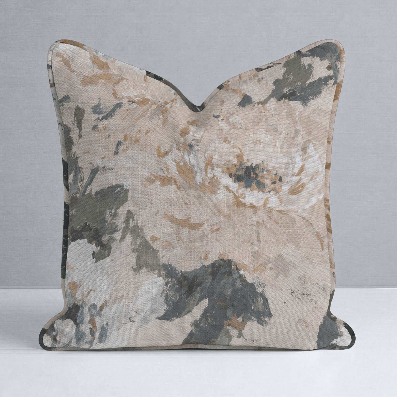 Soft Peony Throw Pillow - Lemon Park