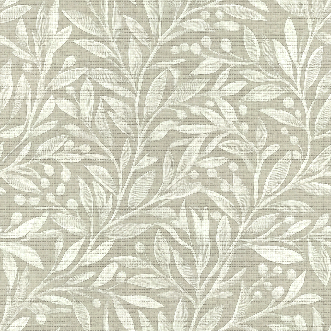 Soft Willow Faux Grasscloth Wallpaper - Lemon Park
