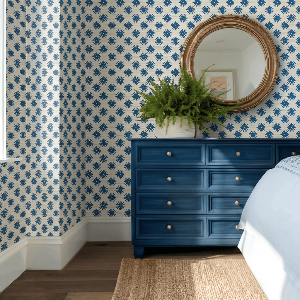Sol Faux Grasscloth Wallpaper - Lemon Park