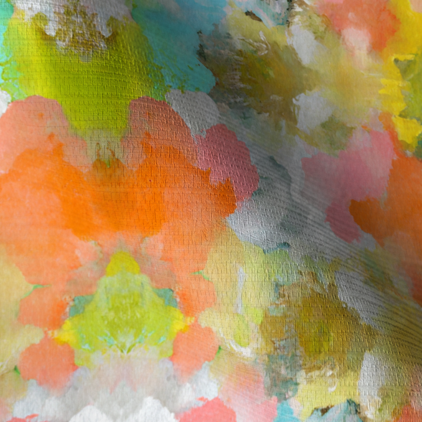 Solstice Bloom Faux Grasscloth Wallpaper - Lemon Park