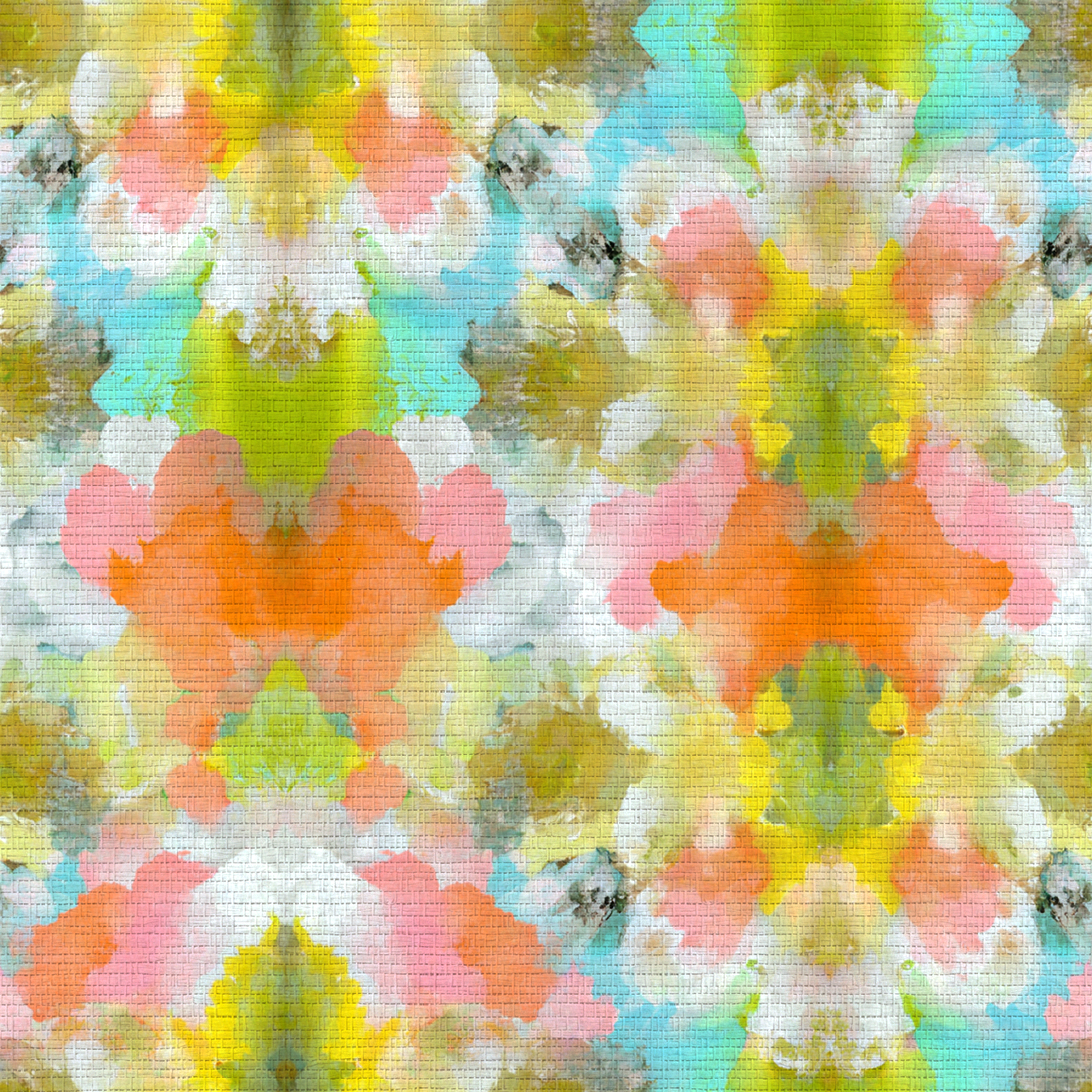 Solstice Bloom Faux Grasscloth Wallpaper - Lemon Park