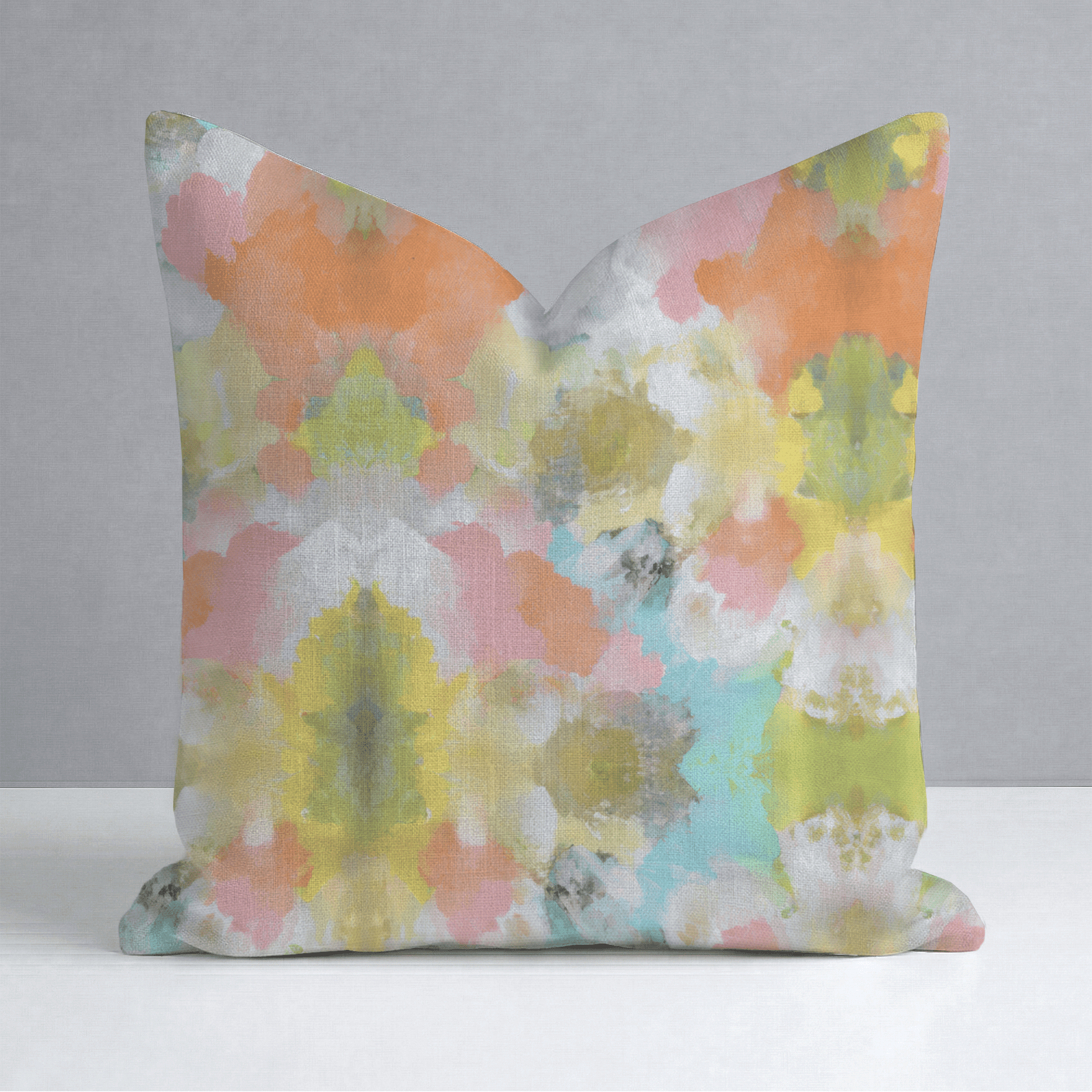 Solstice Bloom Throw Pillow - Lemon Park