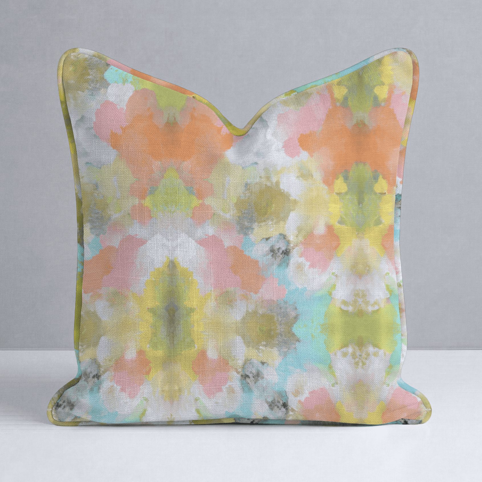 Solstice Bloom Throw Pillow - Lemon Park