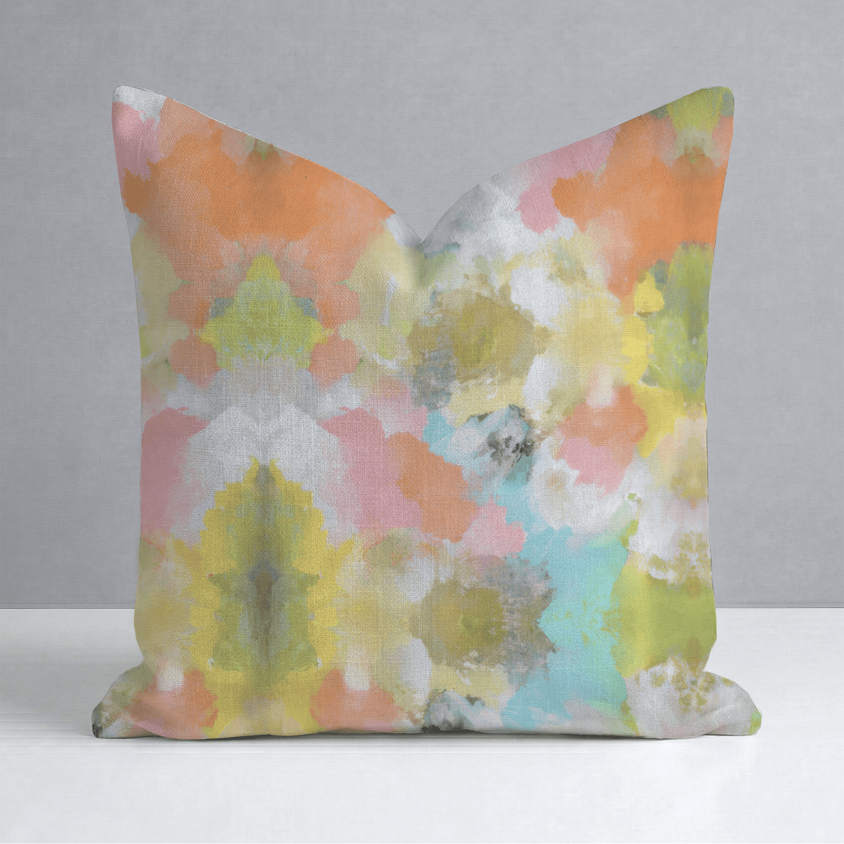 Solstice Bloom Throw Pillow - Lemon Park