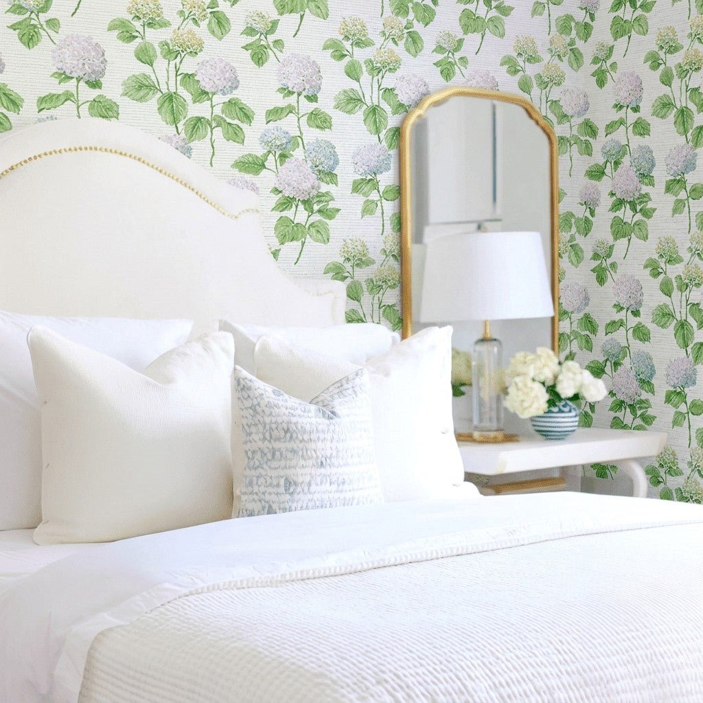 Southern Garden Faux Grasscloth Wallpaper - Lemon Park