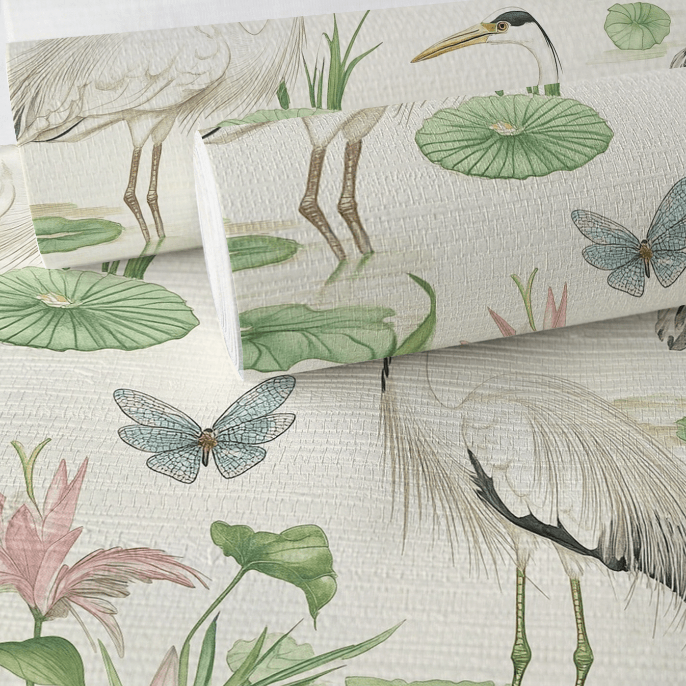 Southern Marsh Faux Grasscloth Wallpaper - Lemon Park