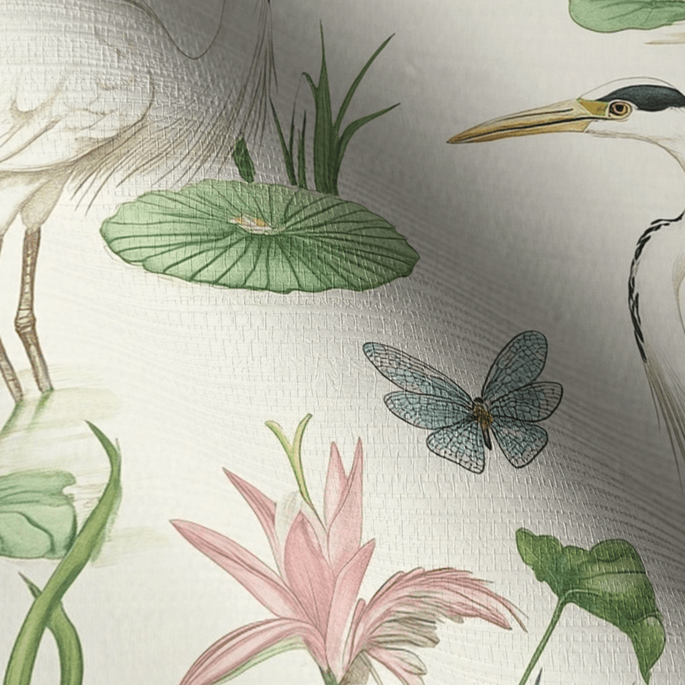 Southern Marsh Faux Grasscloth Wallpaper - Lemon Park