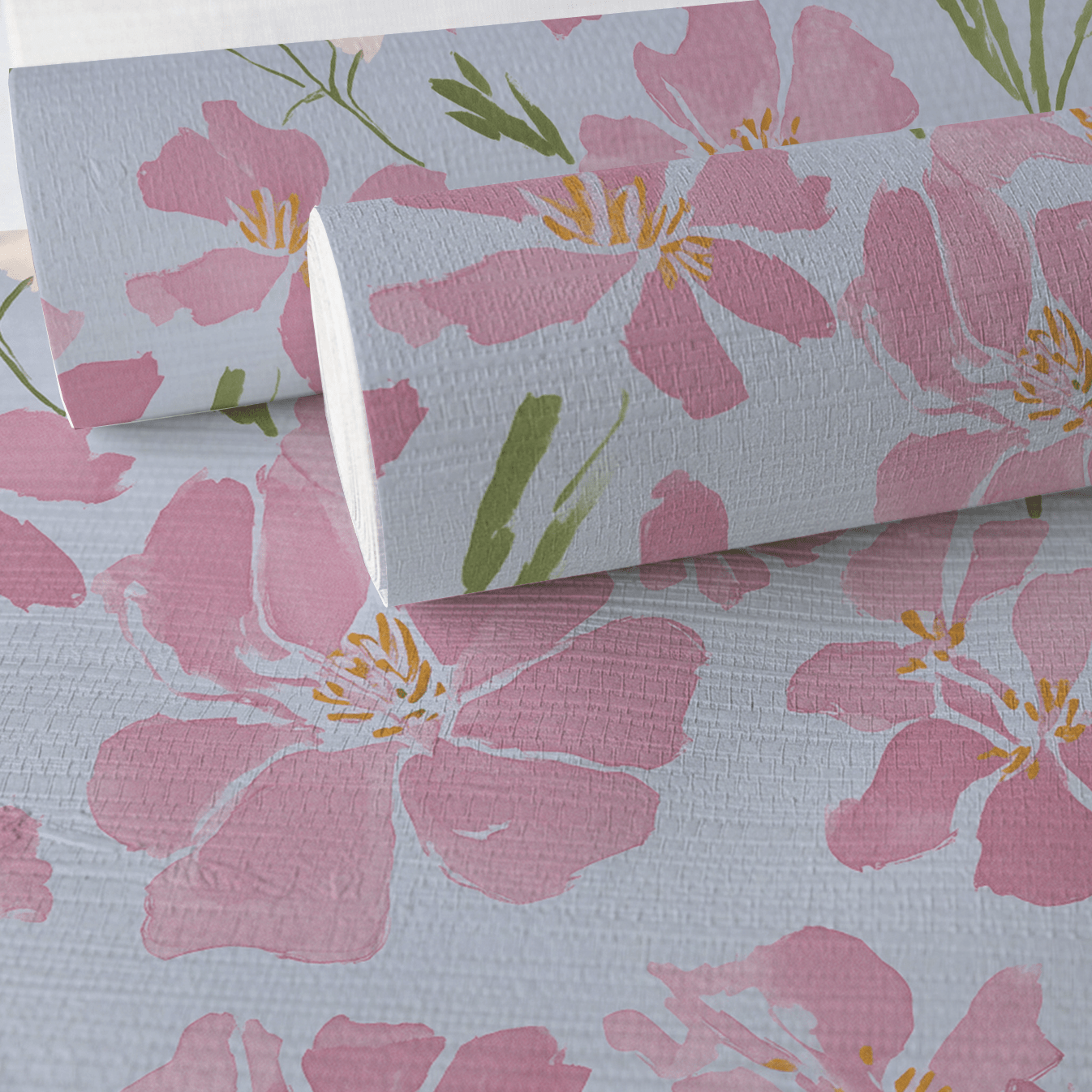 Spirea Faux Grasscloth Wallpaper - Lemon Park
