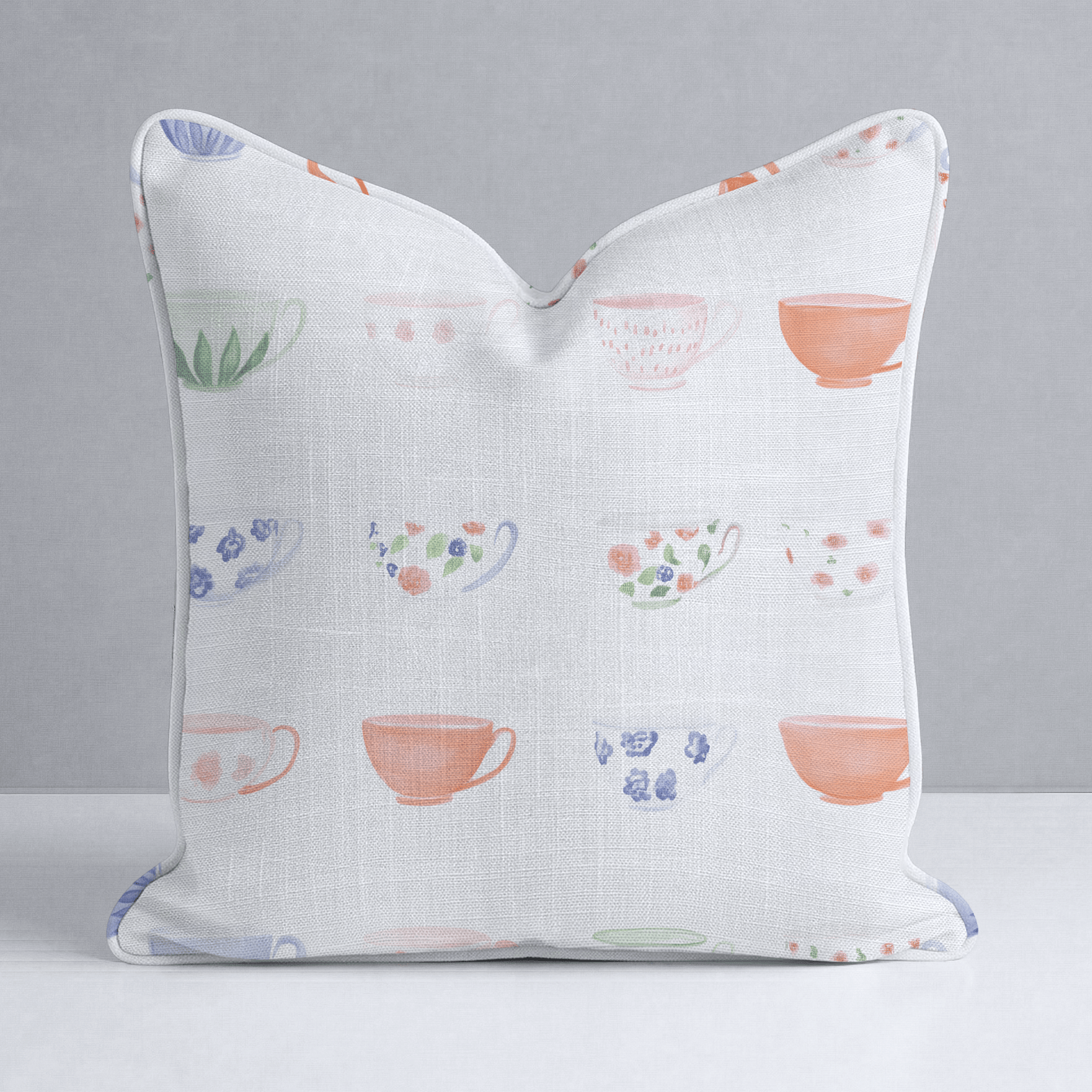 Spot of Tea Throw Pillow - Lemon Park