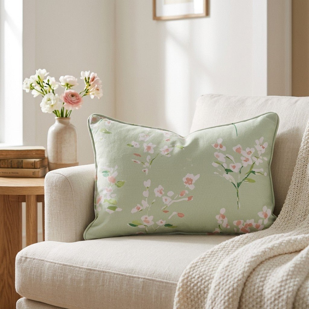 Spring Blossom Throw Pillow - Lemon Park
