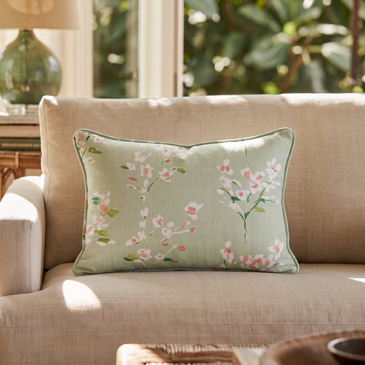 Spring Blossom Throw Pillow - Lemon Park