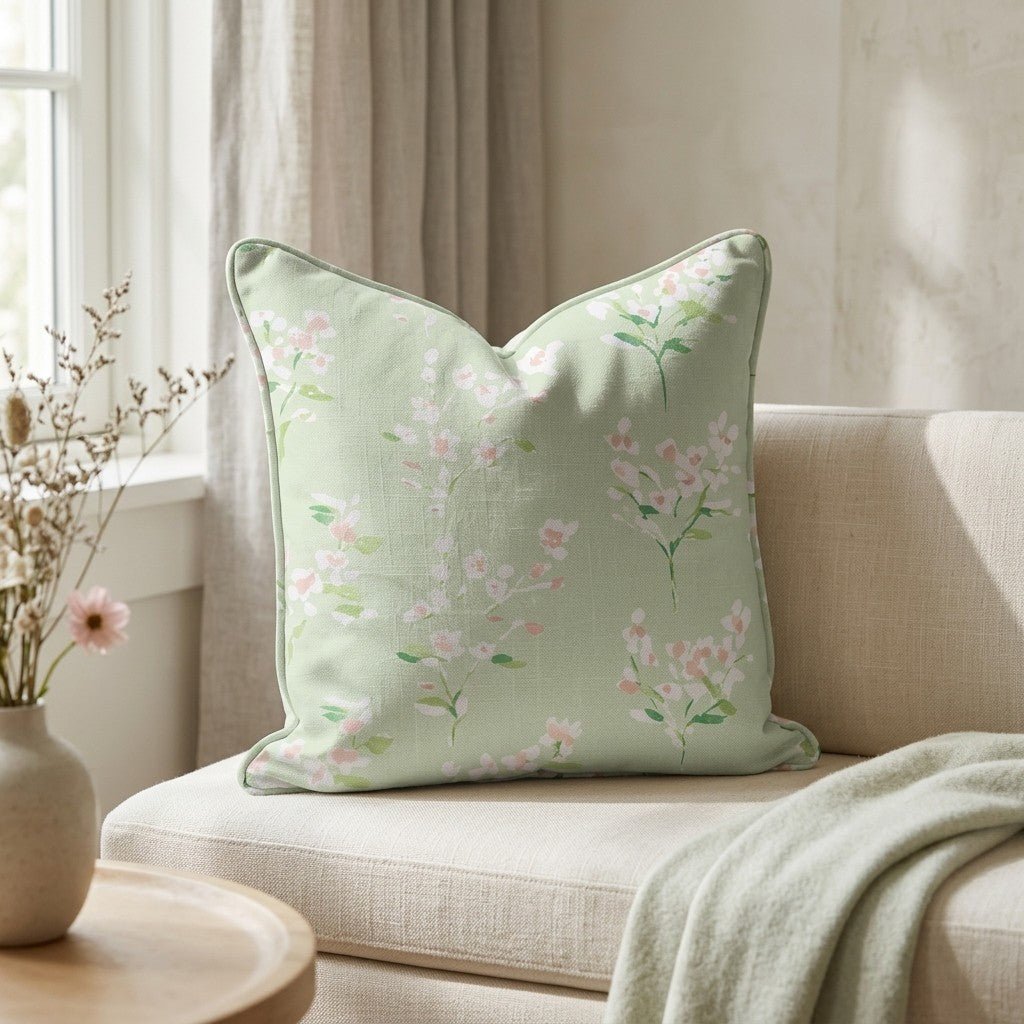 Spring Blossom Throw Pillow - Lemon Park
