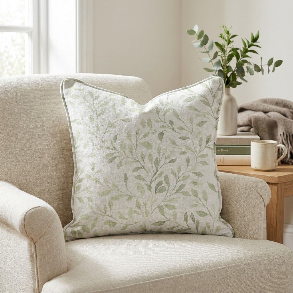 Spring Vine Throw Pillow - Lemon Park