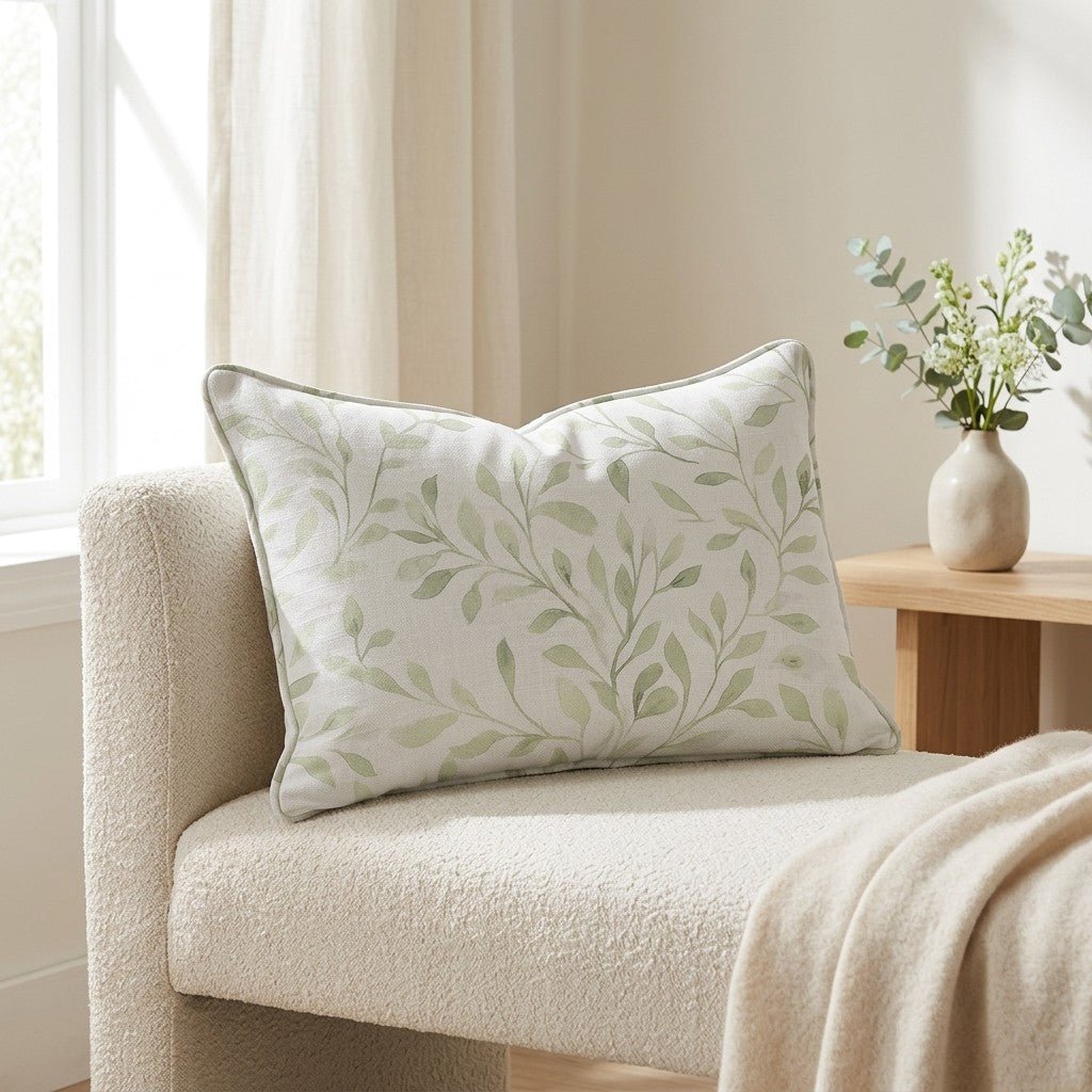 Spring Vine Throw Pillow - Lemon Park