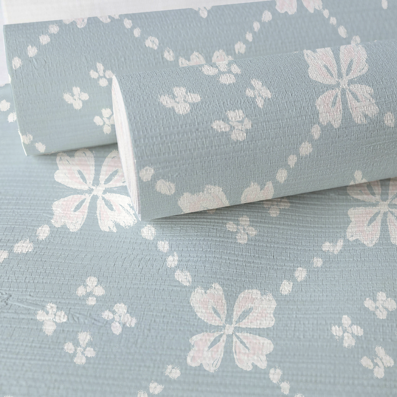 Spruced Up Faux Grasscloth Wallpaper