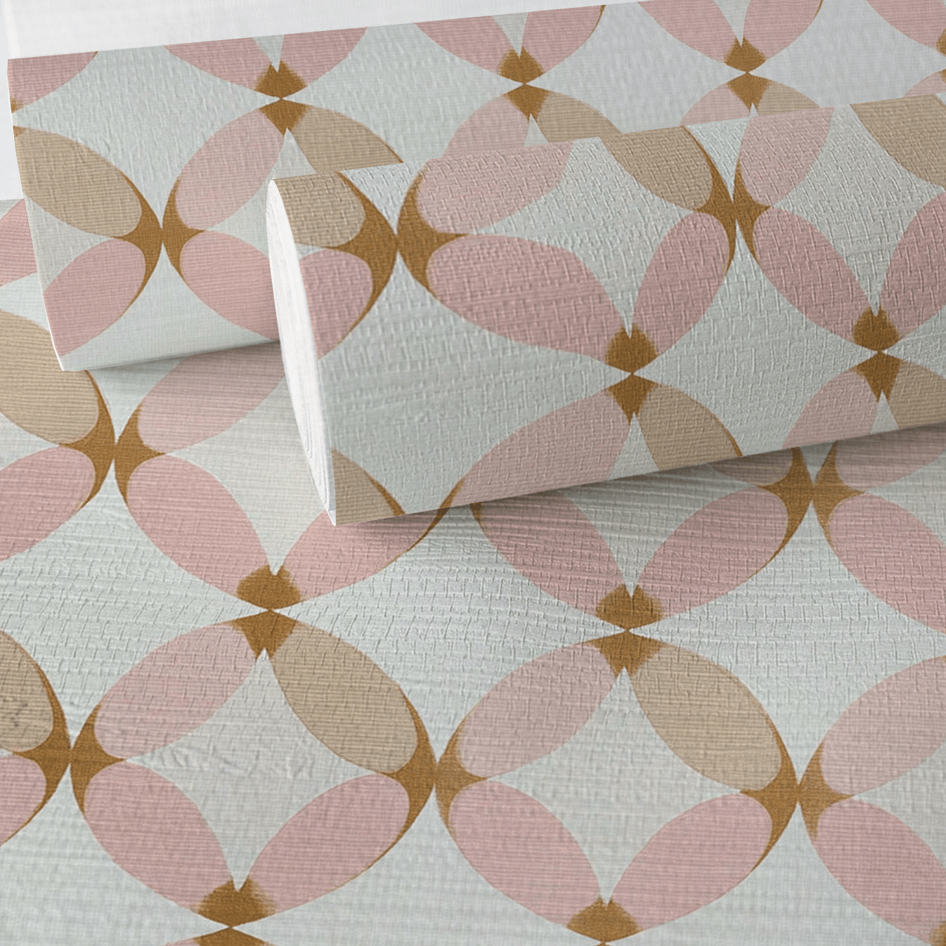 Starburst Bloom Faux Grasscloth Wallpaper - Lemon Park