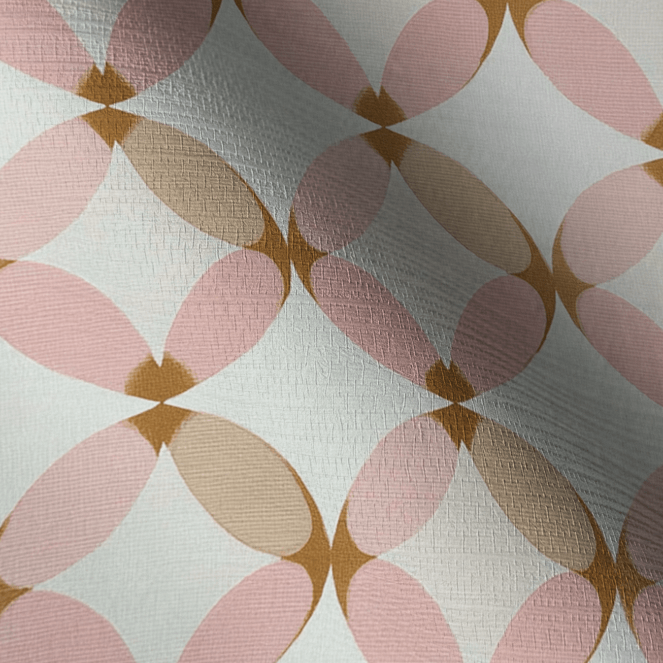 Starburst Bloom Faux Grasscloth Wallpaper - Lemon Park