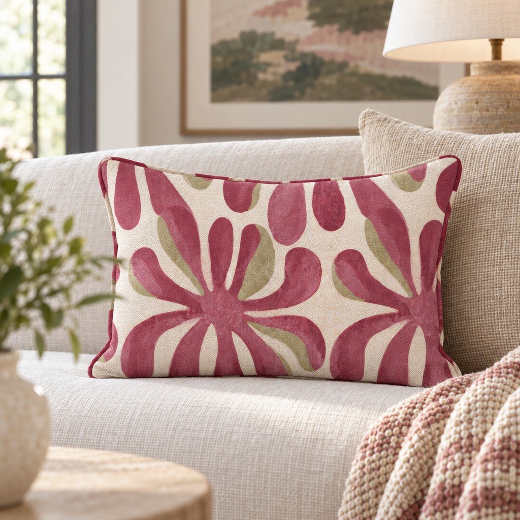 Starflower Throw Pillow - Lemon Park