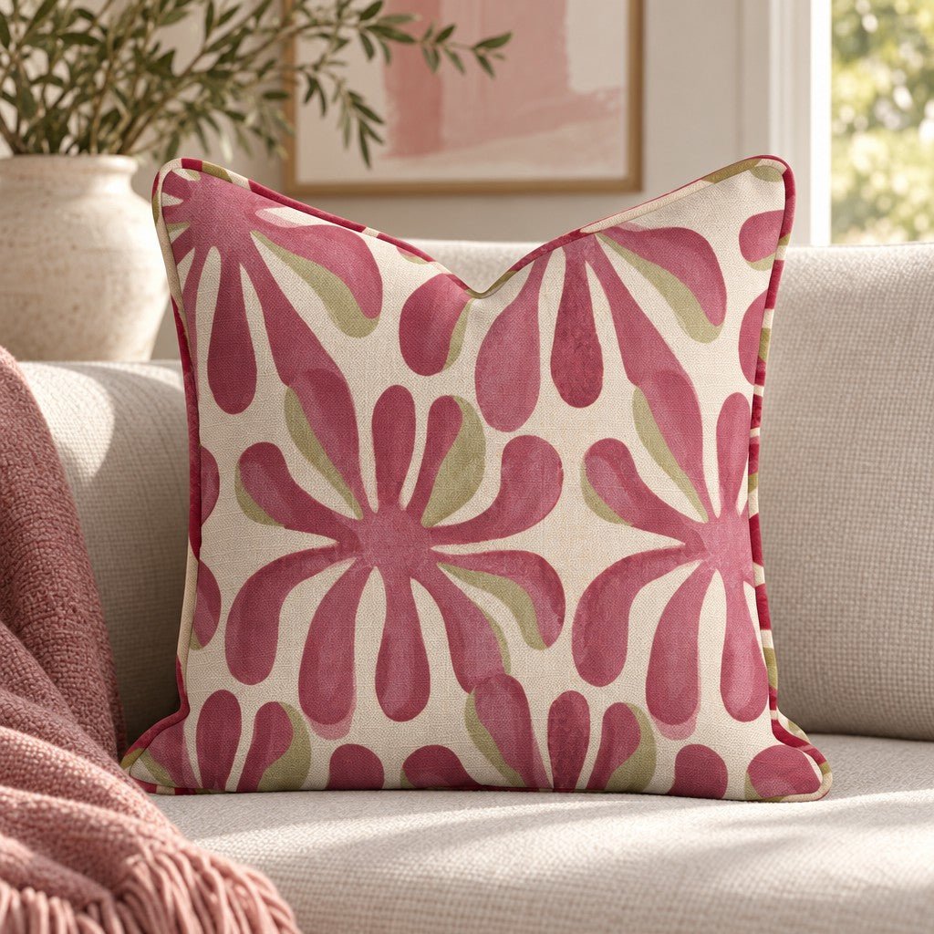 Starflower Throw Pillow - Lemon Park