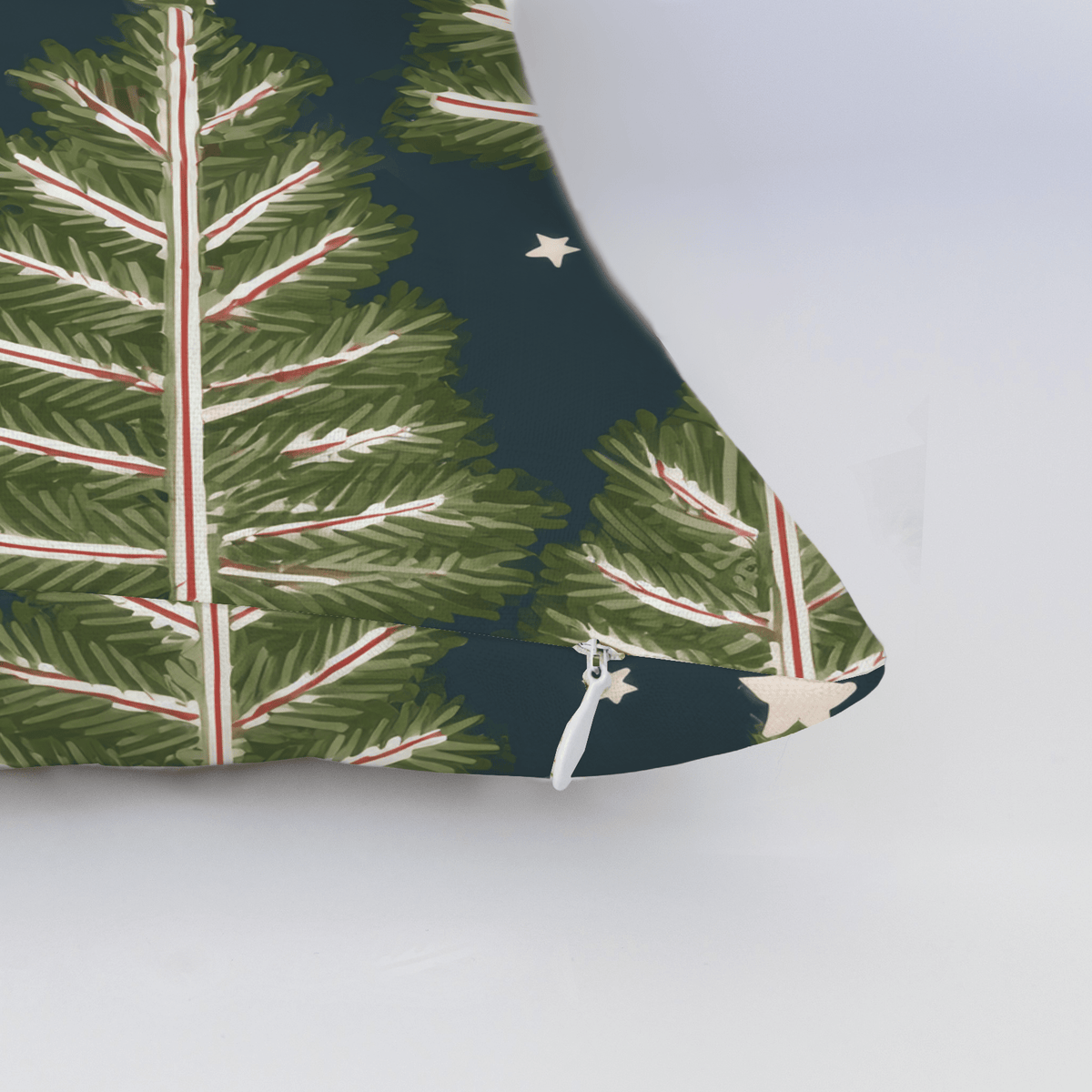 Starlit Peppermint Pines Throw Pillow - Lemon Park