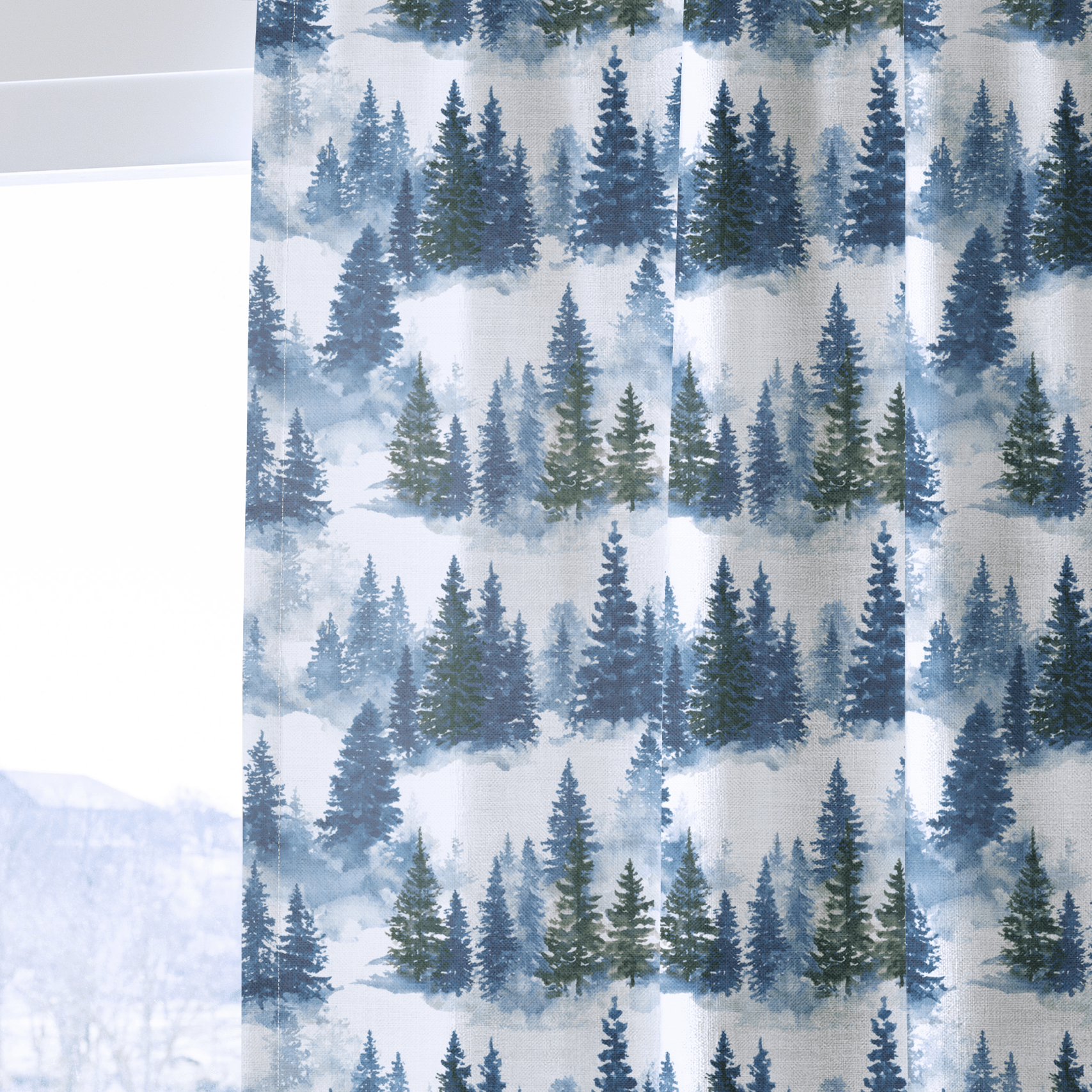 Starry Pines - Drapery - Lemon Park