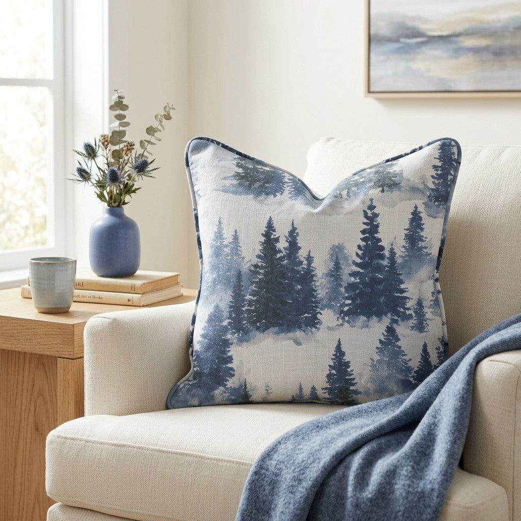 Starry Pines Throw Pillow - Lemon Park