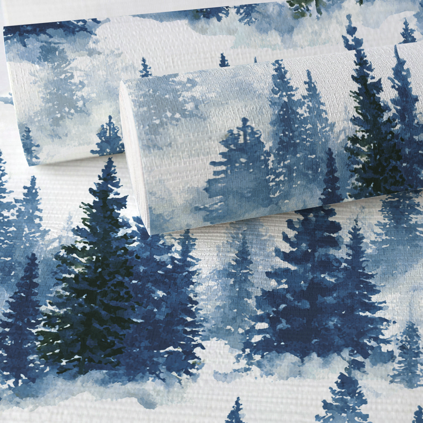 Starry Pines Faux Grasscloth Wallpaper