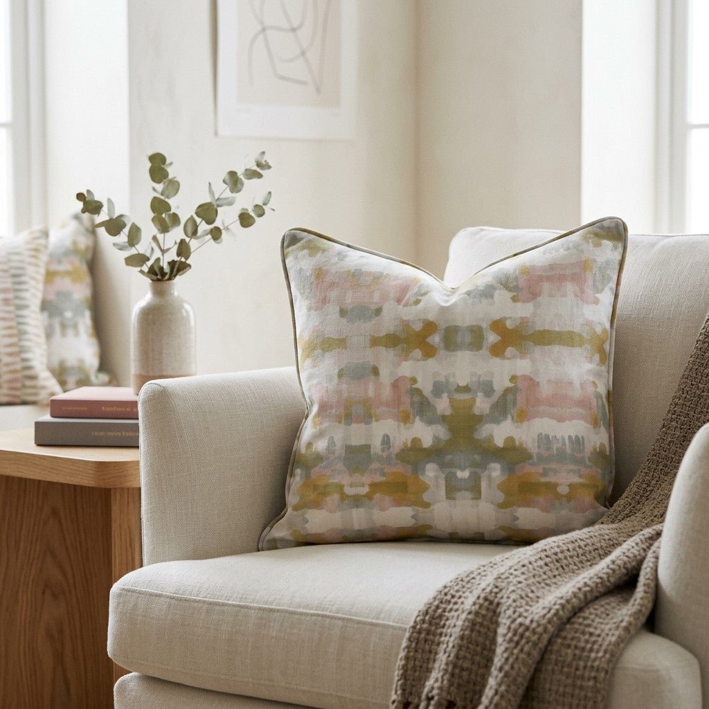 Still Earth Throw Pillow - Lemon Park
