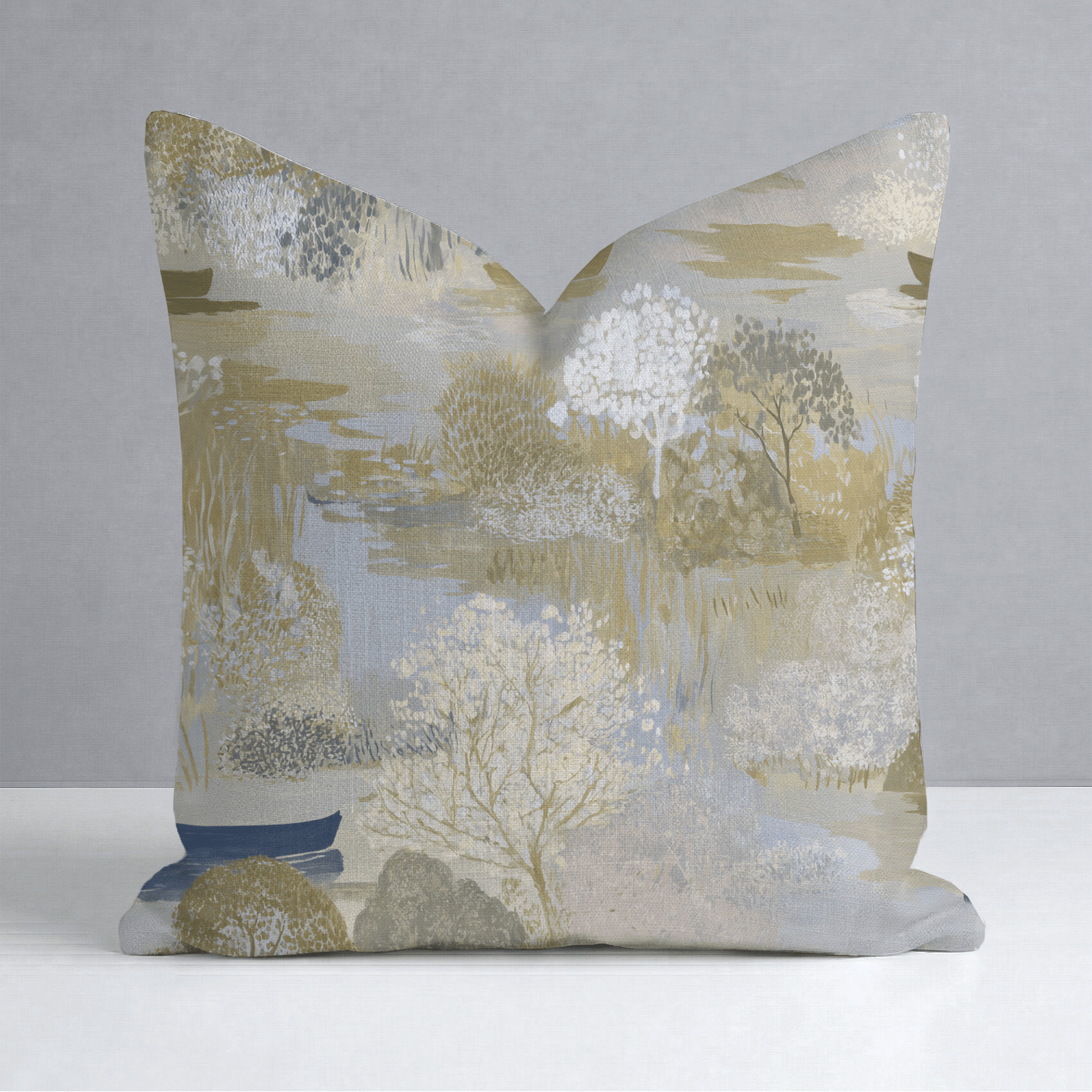 Still Water Throw Pillow - Lemon Park