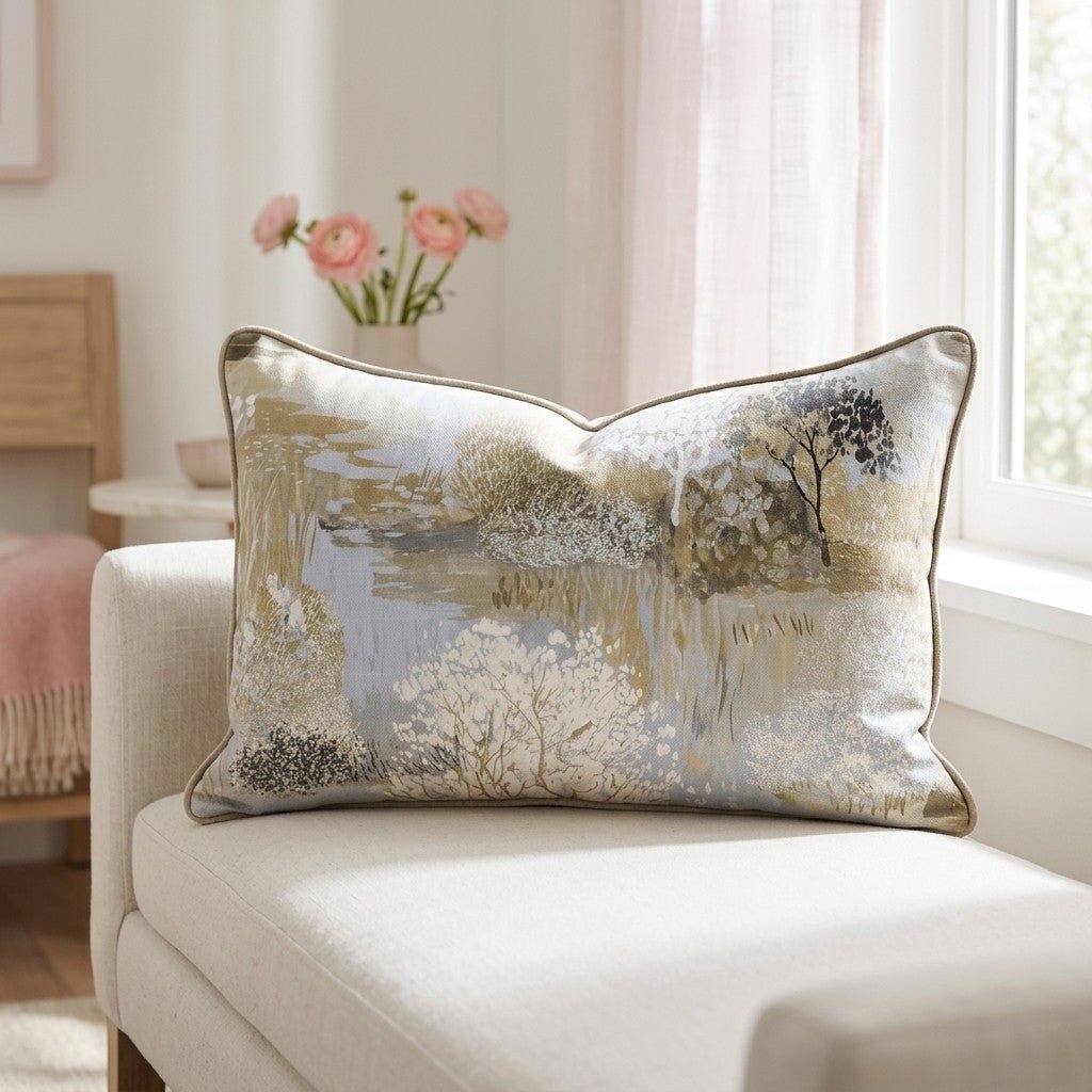 Still Water Throw Pillow - Lemon Park