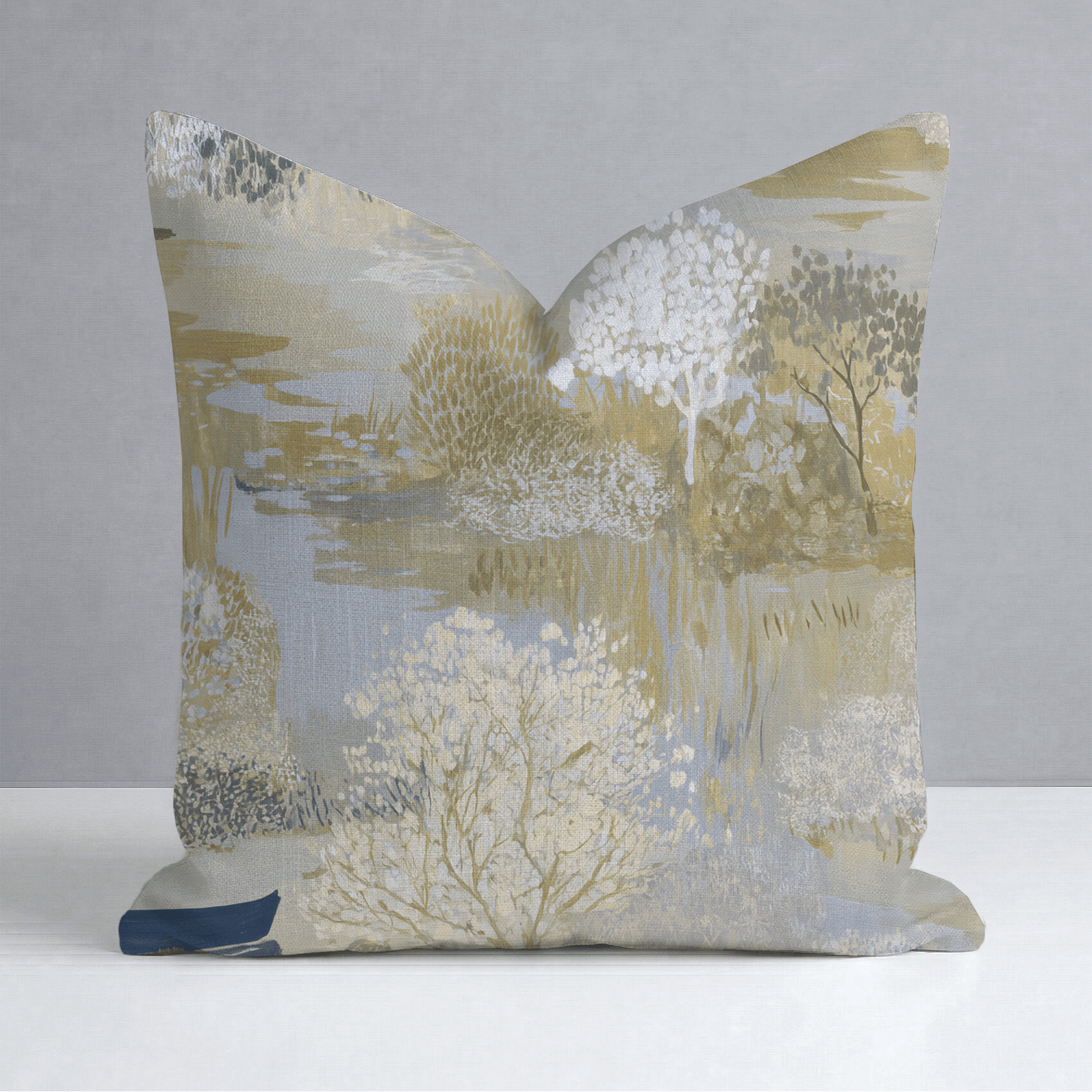 Still Water Throw Pillow - Lemon Park