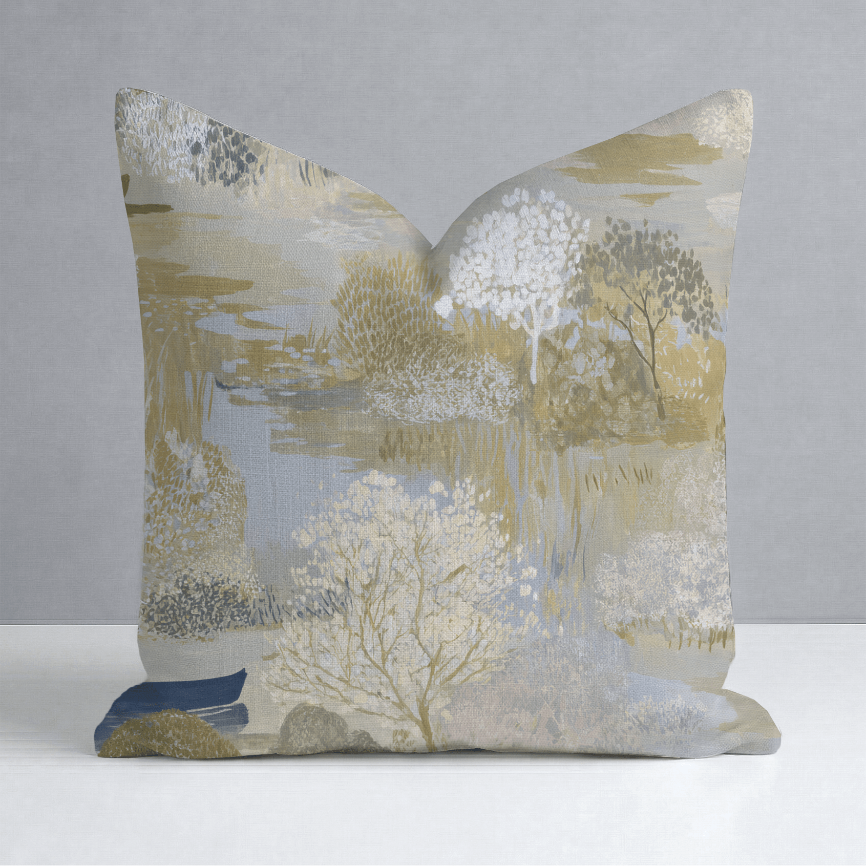 Still Water Throw Pillow - Lemon Park