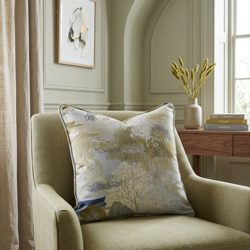 Still Water Throw Pillow - Lemon Park