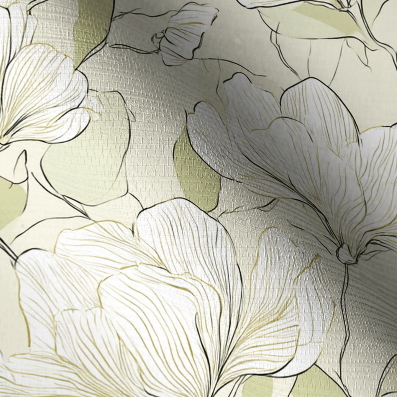 Stillness Faux Grasscloth Wallpaper - Lemon Park
