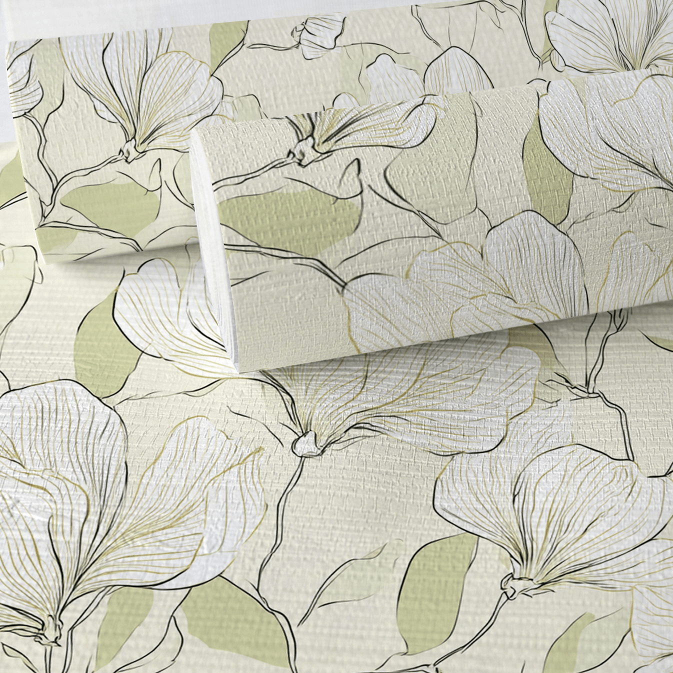 Stillness Faux Grasscloth Wallpaper - Lemon Park