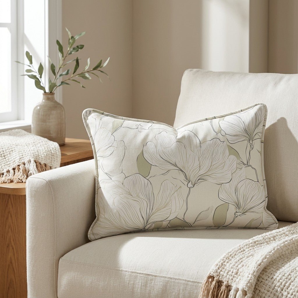 Stillness Throw Pillow - Lemon Park
