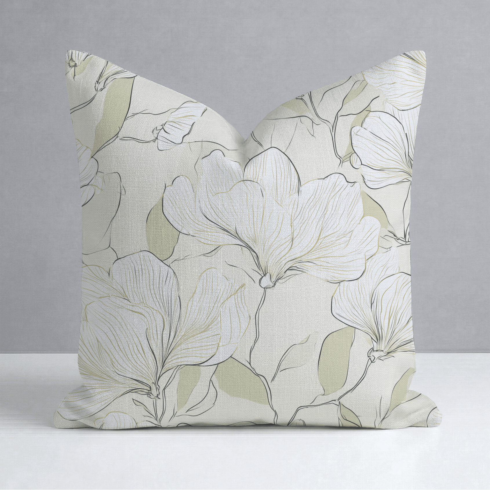 Stillness Throw Pillow - Lemon Park