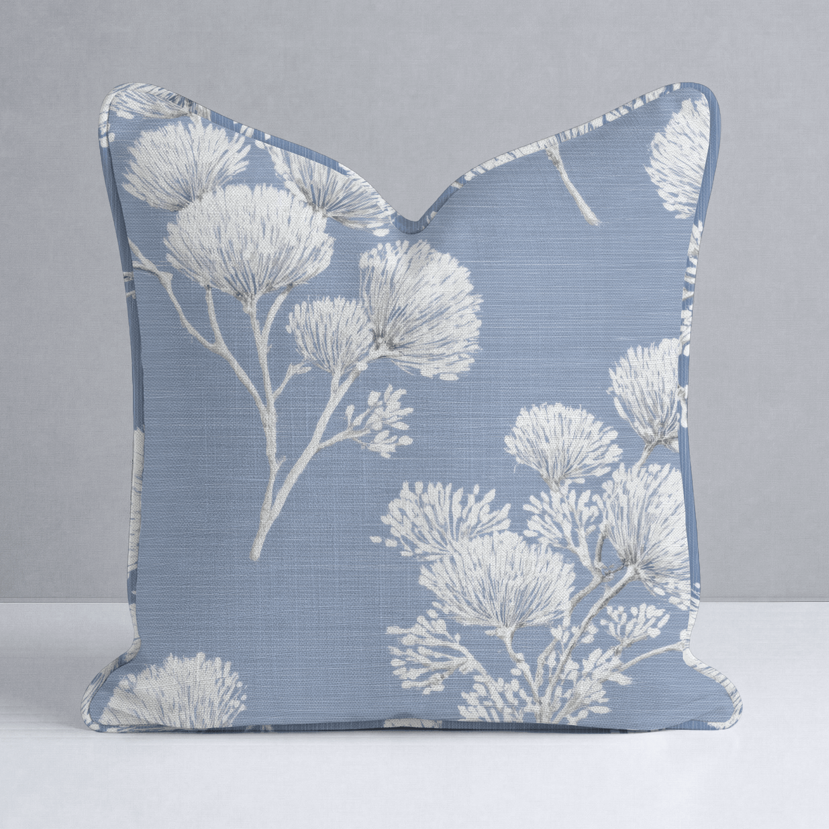 Stormy Silk Throw Pillow - Lemon Park