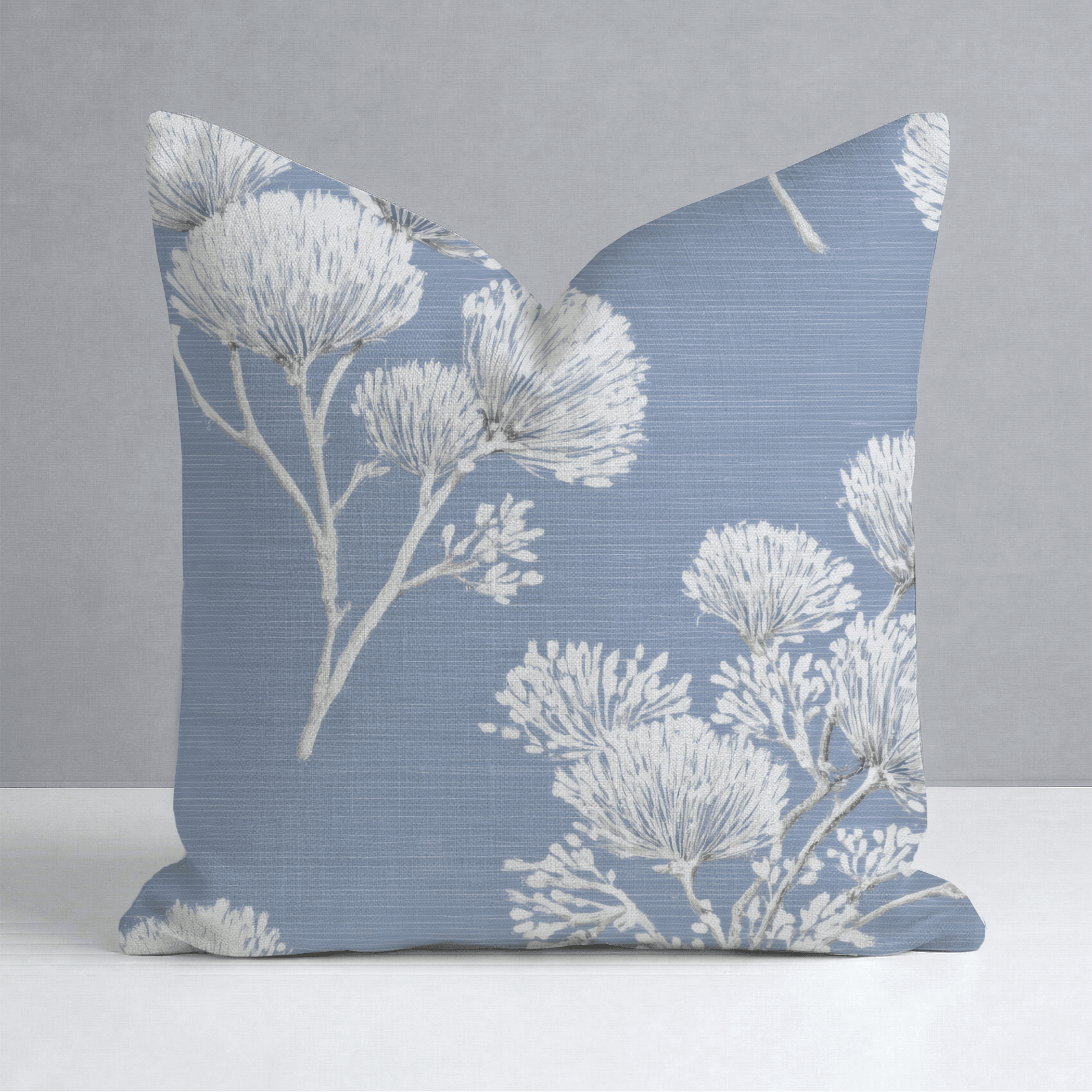 Stormy Silk Throw Pillow - Lemon Park