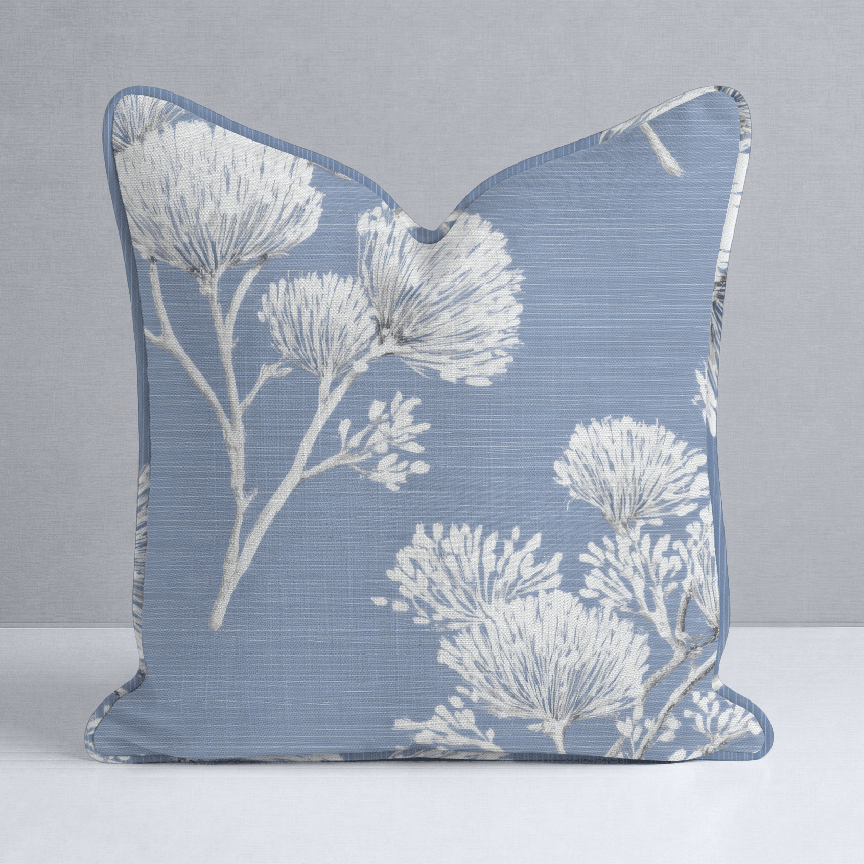 Stormy Silk Throw Pillow - Lemon Park